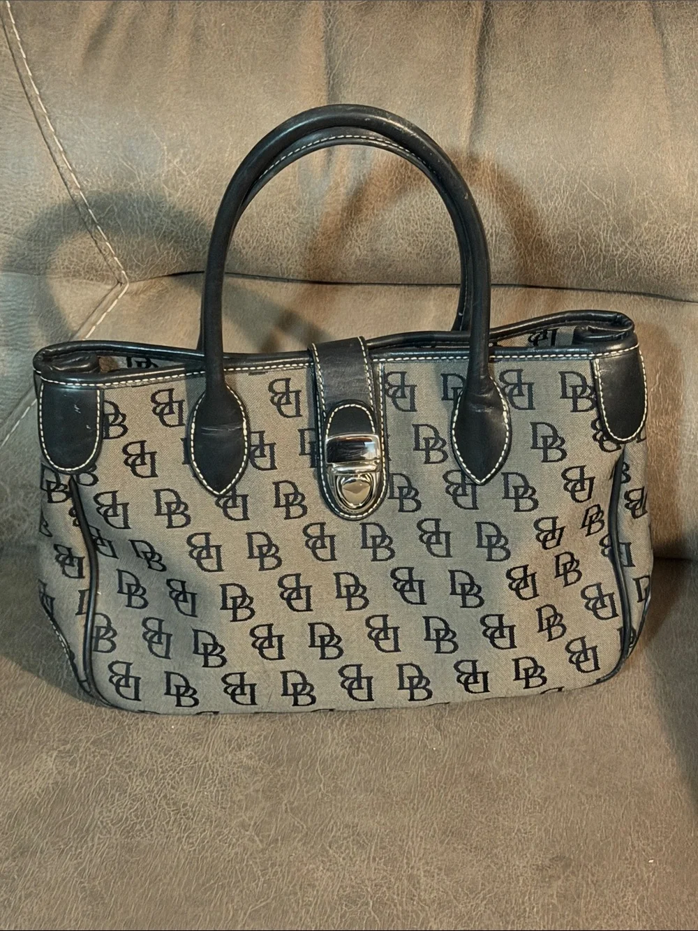 Dooney & Bourke Signature DB Monogram Satchel